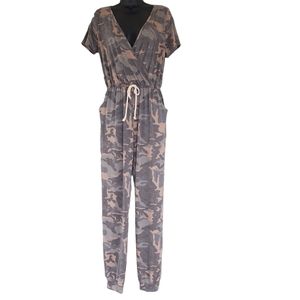 Lovely Melody Camo Print Medium Jumpsuit